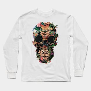 Papilion Skull Long Sleeve T-Shirt